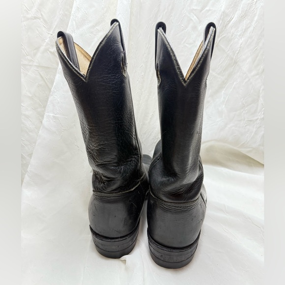 Canada West men’s Black Leather  Boots size 8.5 - Picture 3 of 7